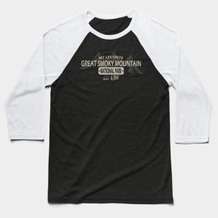 Mt Leconte Smoky Mountains Baseball T-Shirt